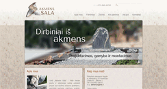 Desktop Screenshot of akmenssala.lt